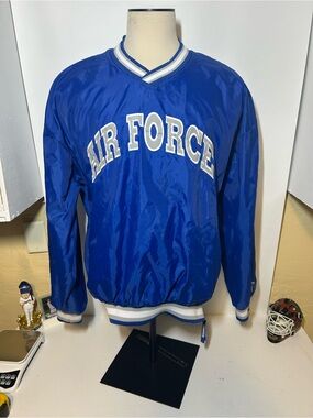 Air Force blue vintage starter pullover